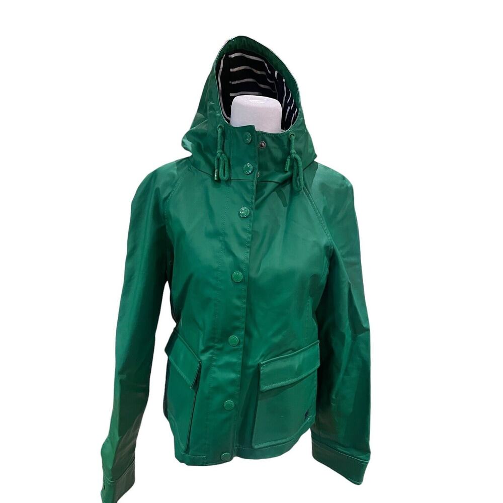 Abercrombie And Fitch Womens Raincoat Size Medium Green Jacket